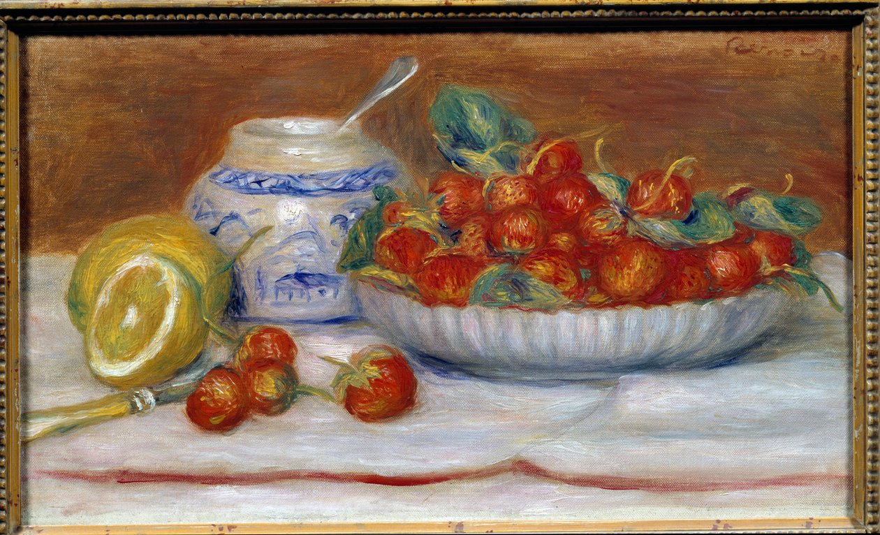 Les Fraises Peinture de Pierre Auguste Renoir (1841-1919) - Pierre Auguste Renoir