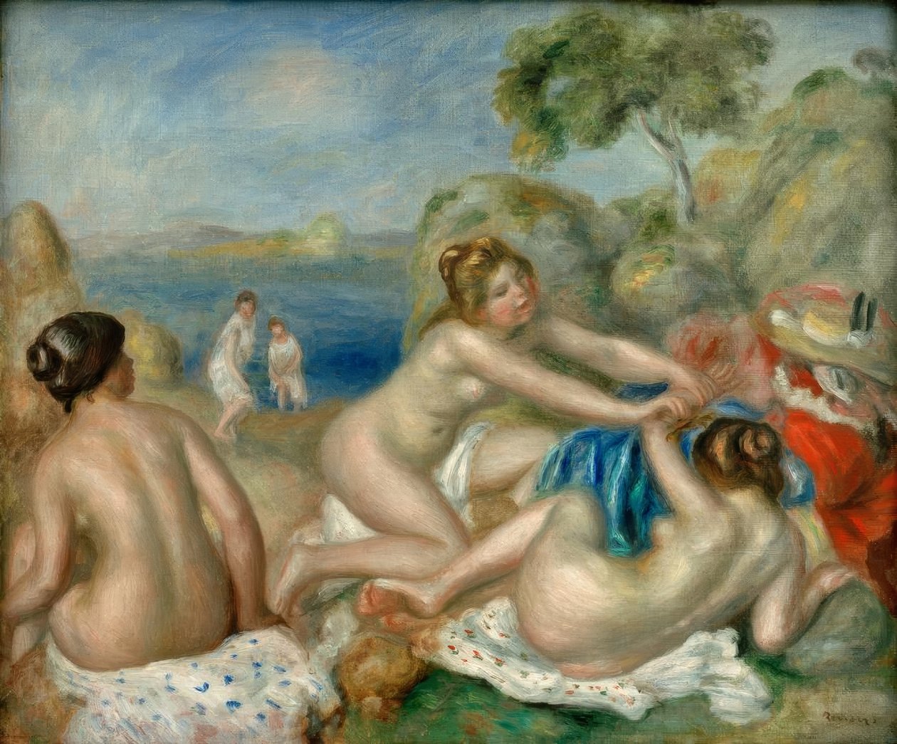 Trois baigneuses au crabe - Pierre-Auguste Renoir