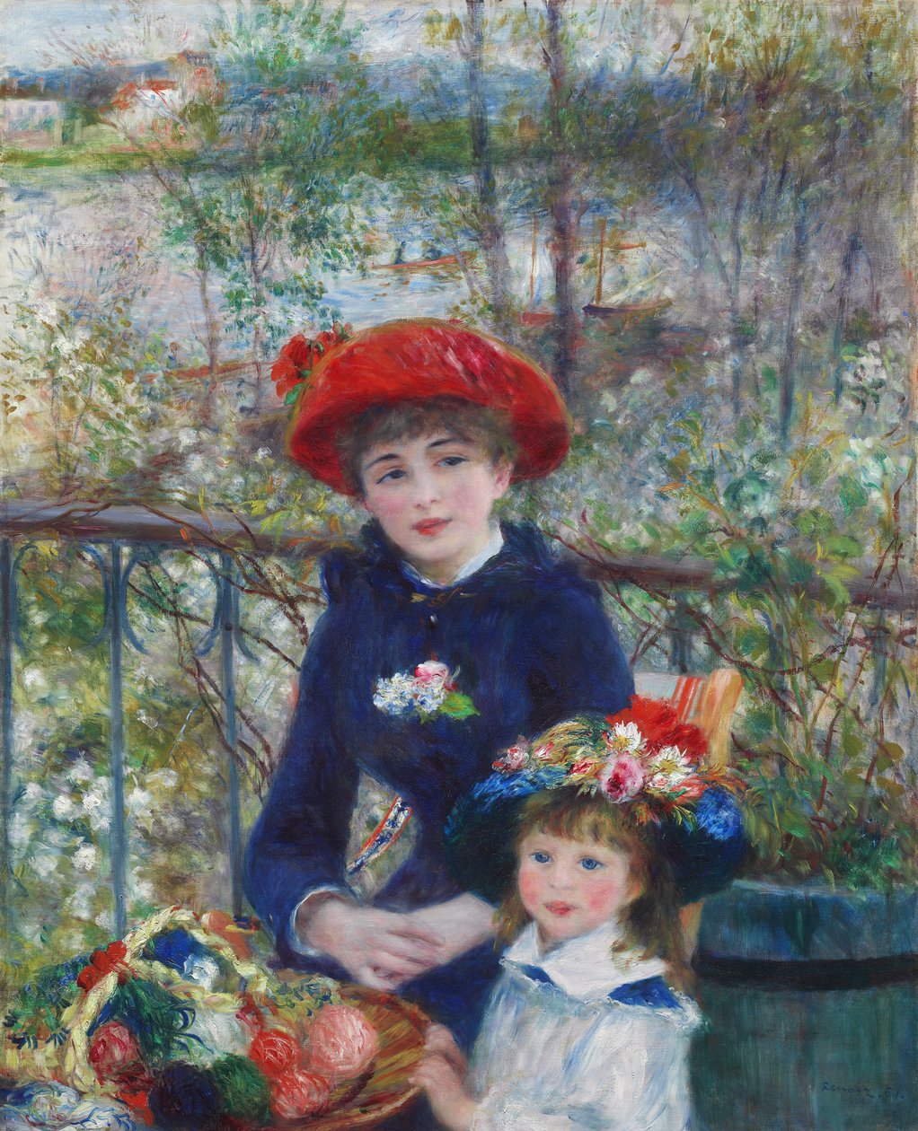 Deux sœurs (sur la terrasse) - Pierre Auguste Renoir