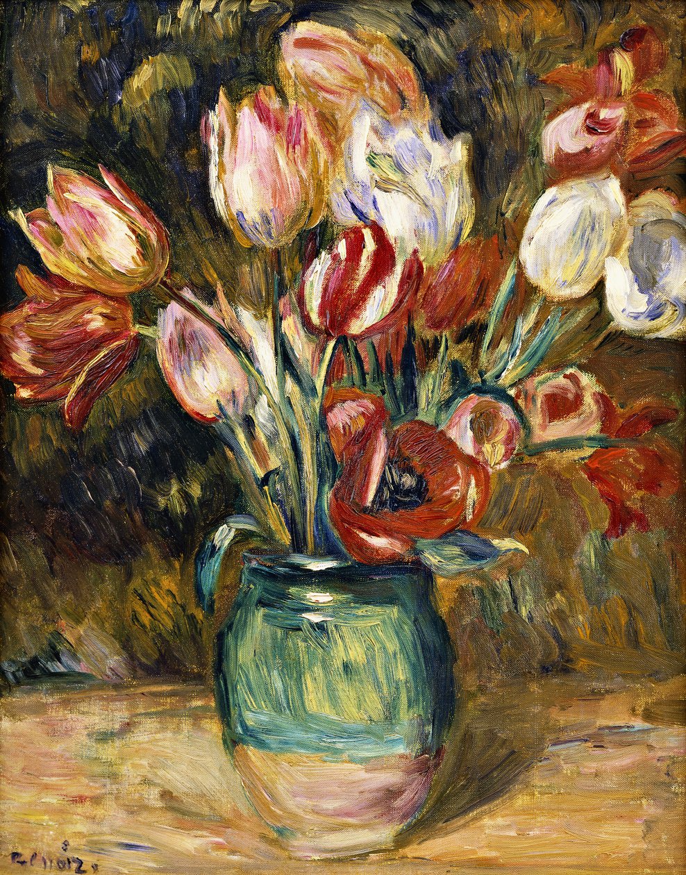 Vase de fleurs, 1888-89 - Pierre Auguste Renoir