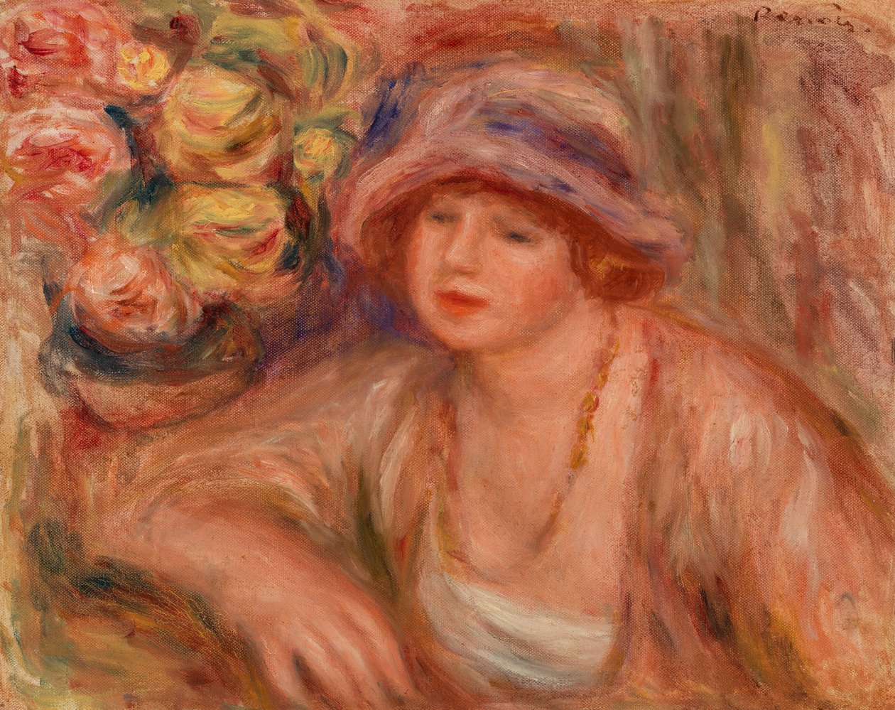 Femme accoudée - Pierre Auguste Renoir