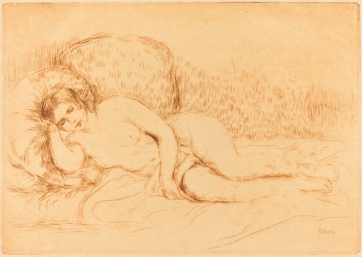 Femme couchée - Pierre Auguste Renoir