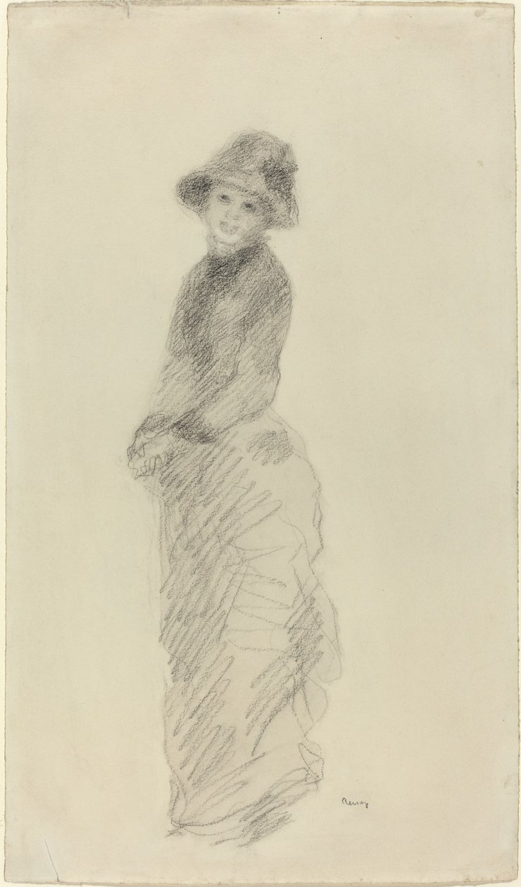 Jeune femme debout - Pierre Auguste Renoir