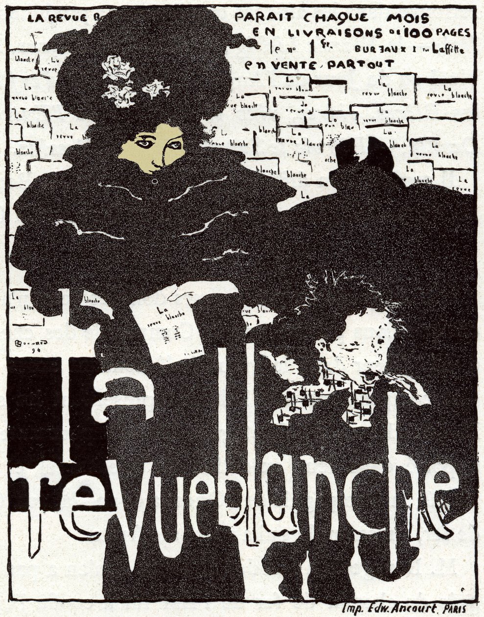 Art. La Revue Blanche. Affiche par Pierre Bonnard, France - Pierre Bonnard