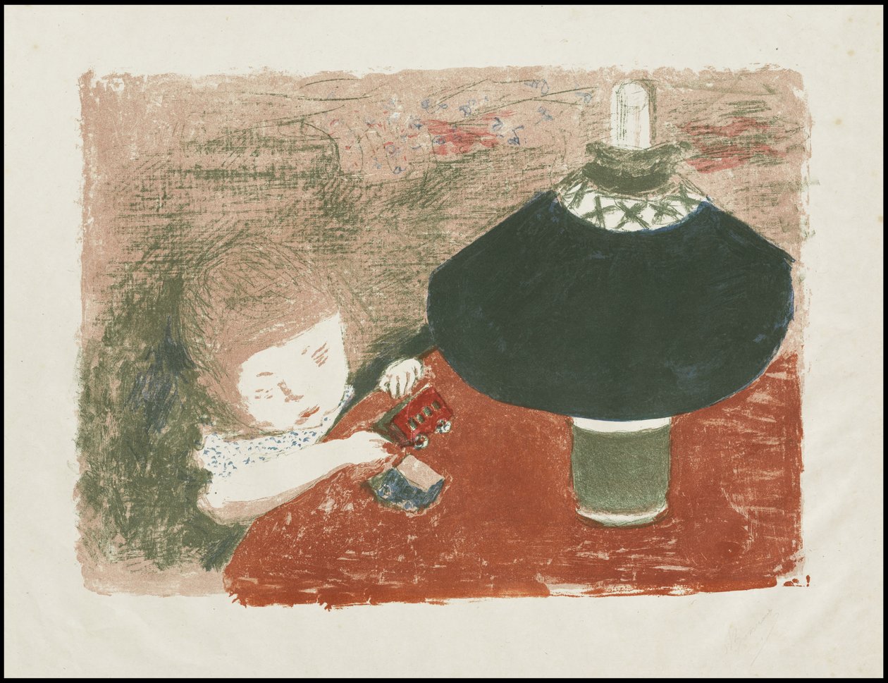 Enfant avec lampe - Pierre Bonnard