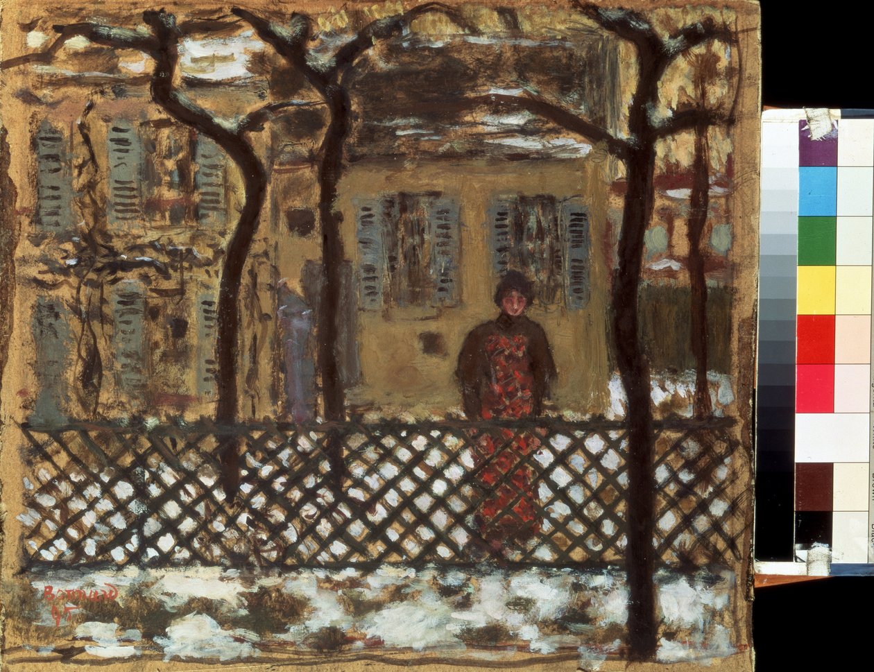Derrière la clôture - Pierre Bonnard