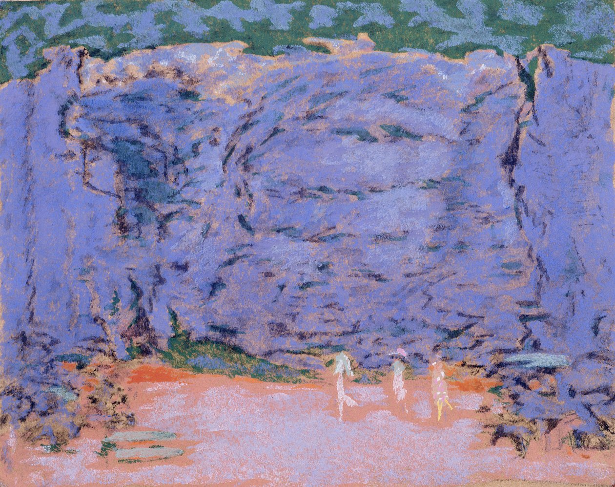 Conception pour un décor de scène pour Jeux, un ballet de Claude Debussy (craie sur papier coloré) - Pierre Bonnard