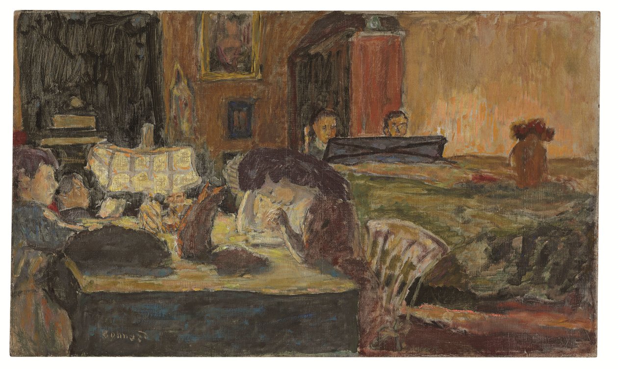 Soirée au salon - Pierre Bonnard