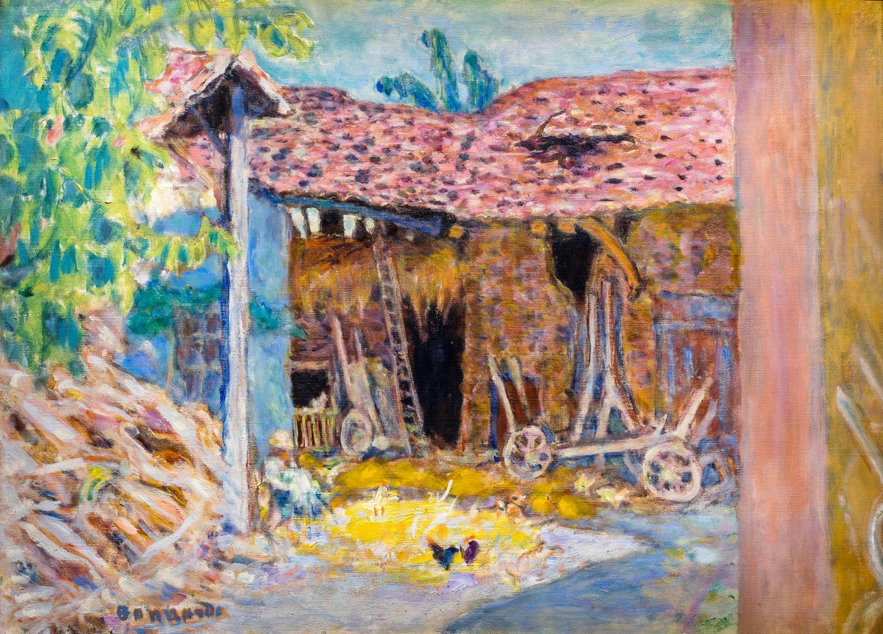 Pierre Bonnard、 La Prairie au Printemps A spring landscape (c.1935) by Pierre Bonnard – Artchive