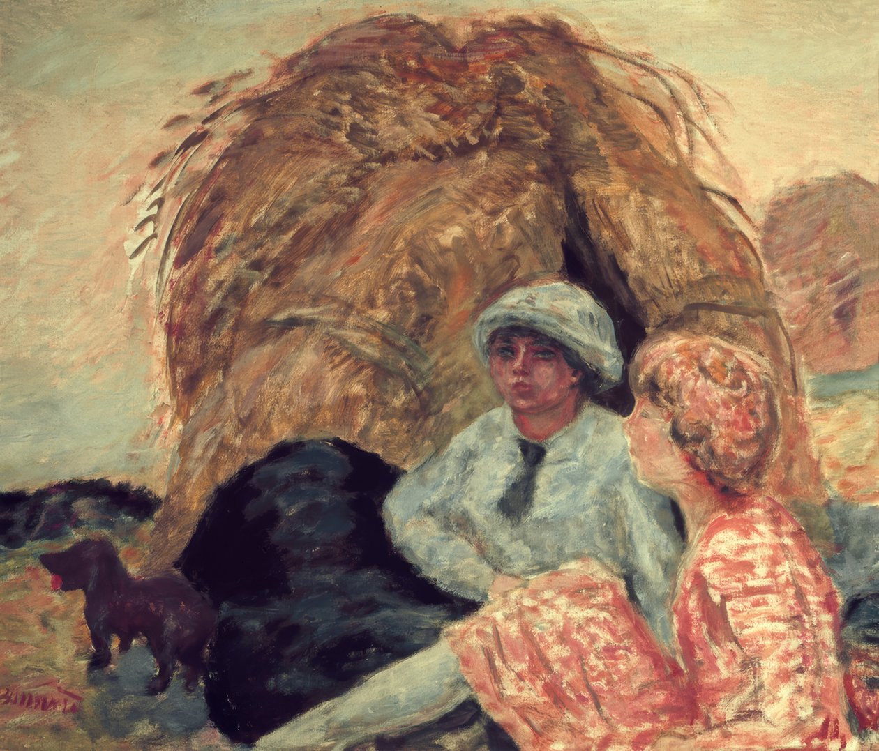 La meule (Madame Marthe Bonnard et son amie) - Pierre Bonnard