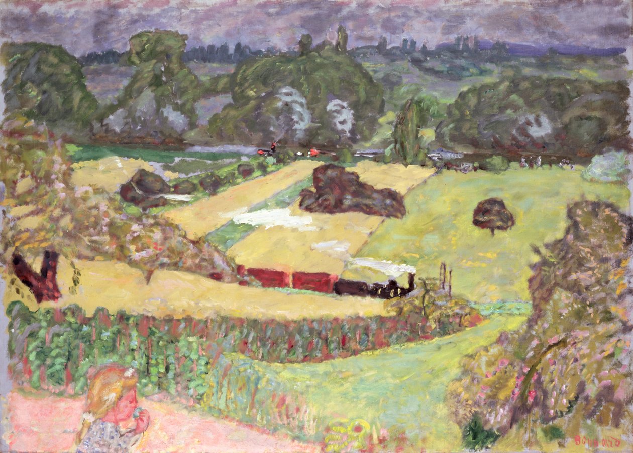 Paysage avec train de marchandises, 1909 - Pierre Bonnard