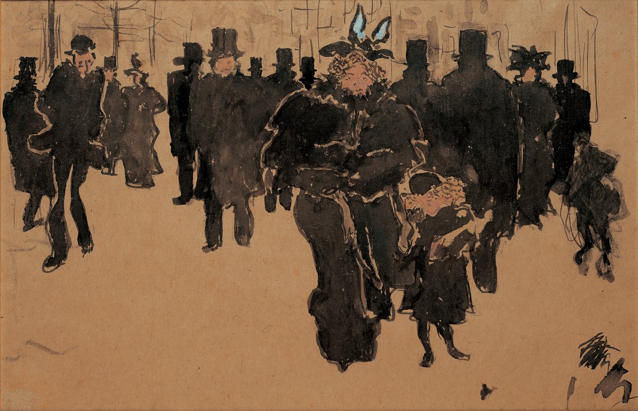 Le boulevard, vers 1890 | Pierre Bonnard | Estampe d'art