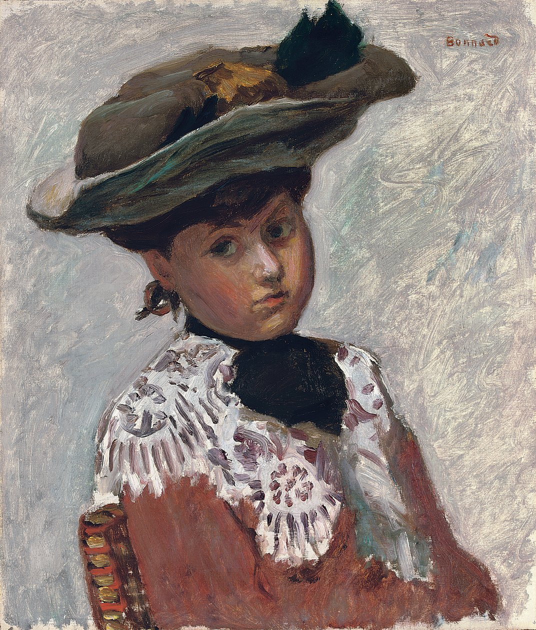 Portrait de jeune femme (Le chapeau), c.1905 - Pierre Bonnard