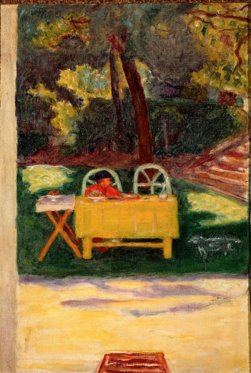 Dégustation dans le jardin (peinture par Pierre Bonnard) - Pierre Bonnard