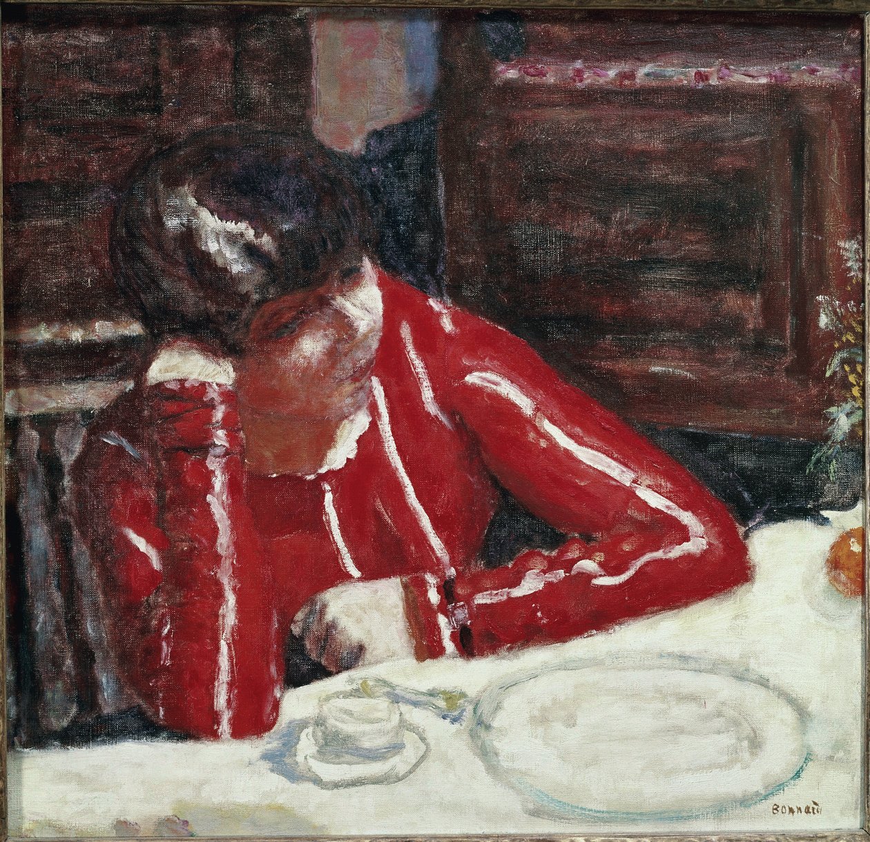 Le Corsage Rouge - Pierre Bonnard