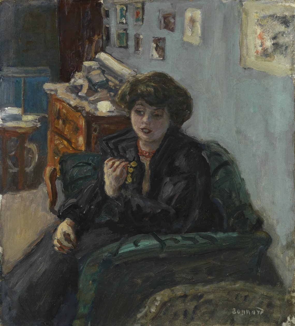 Jeune Femme dans un intérieur, vers 1906 - Pierre Bonnard