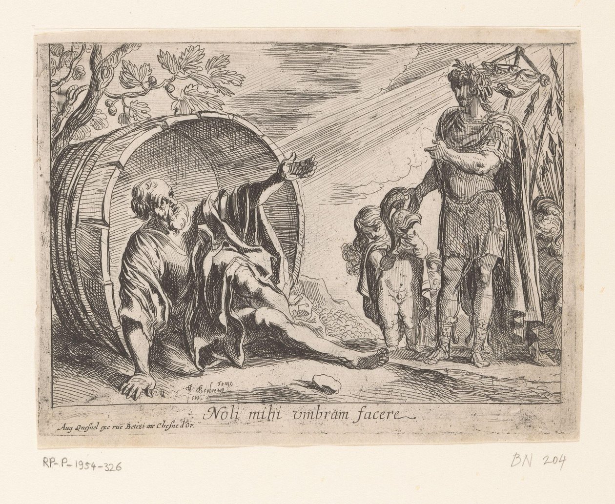 Alexandre le Grand et Diogène - Pierre Brebiette