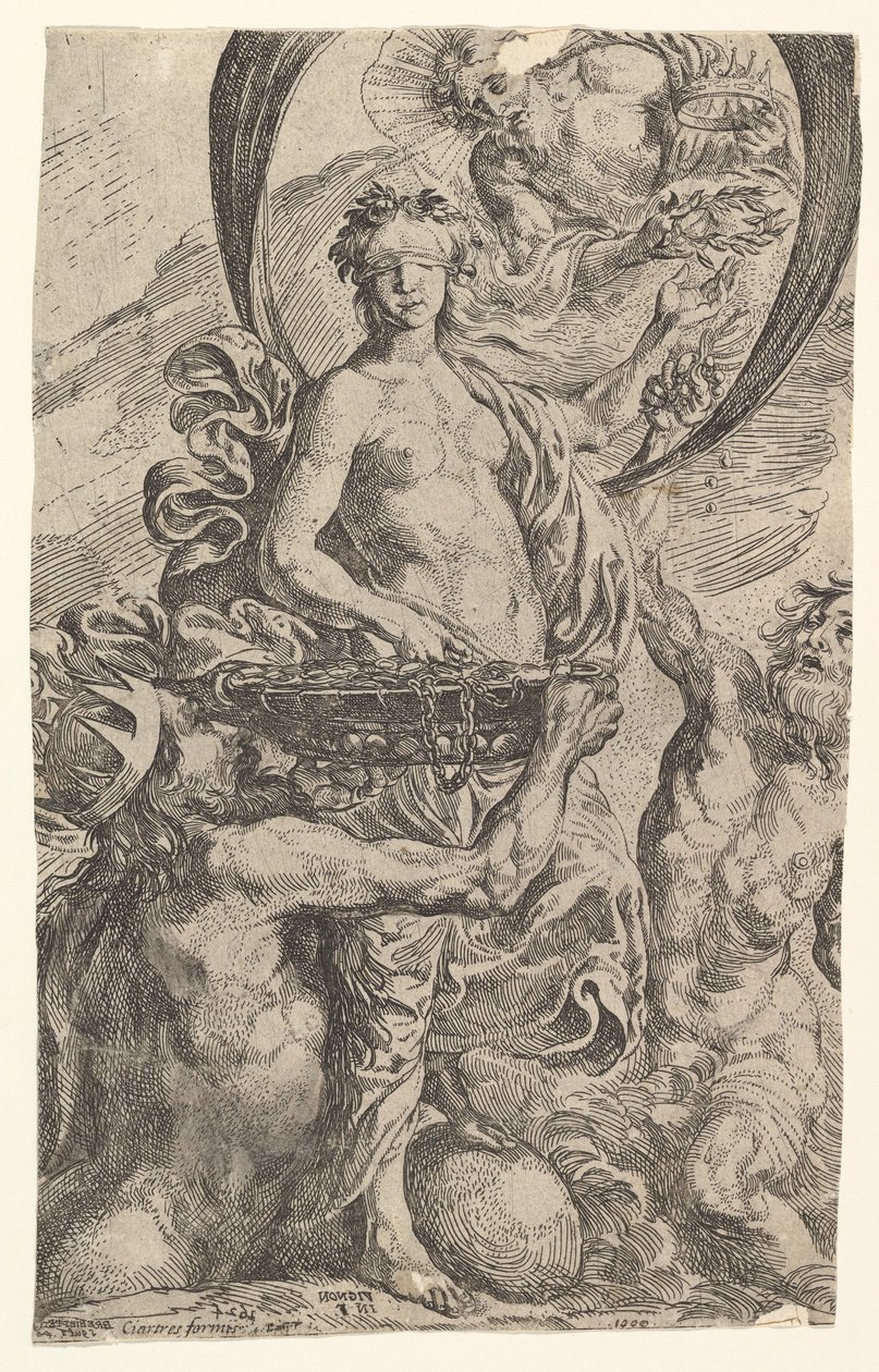 Jupiter, Pluton et Neptune offrant leurs richesses à la Fortune - Pierre Brebiette