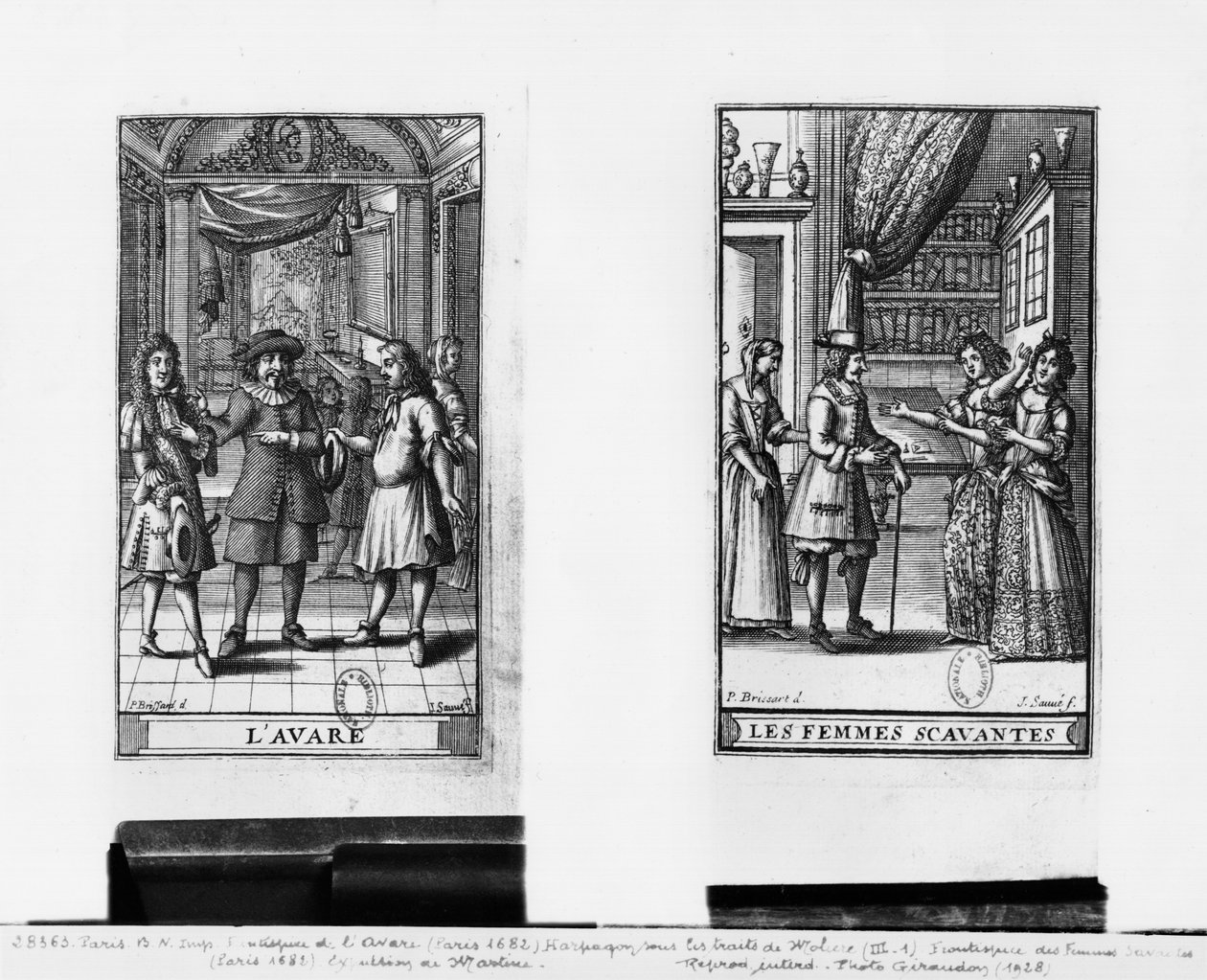 Molière en Harpagon, frontispice pour 