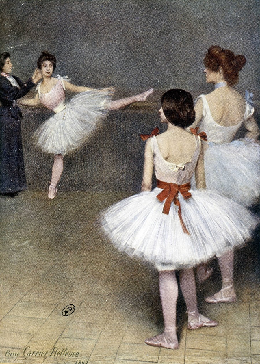 Danse classique : ballerines en 1897 par Pierre Carrier Belleuse - Pierre Carrier Belleuse