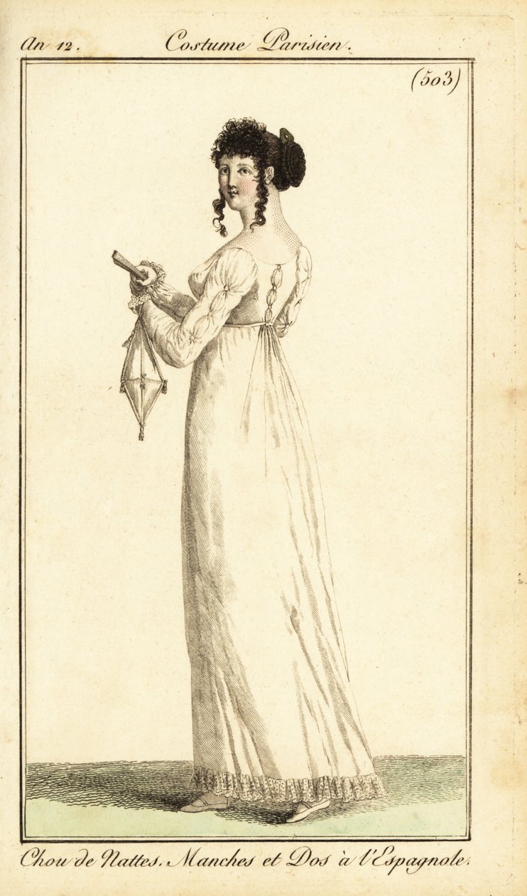 Femme en robe avec des fléchettes espagnoles, Paris - Pierre Charles Baquoy