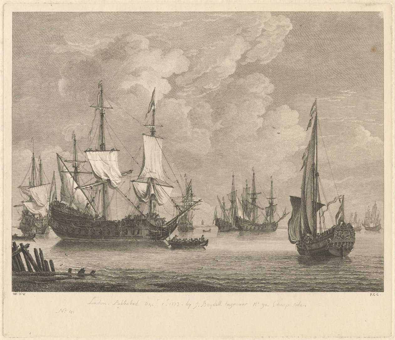 Étude marine n° 4 - Pierre Charles Canot