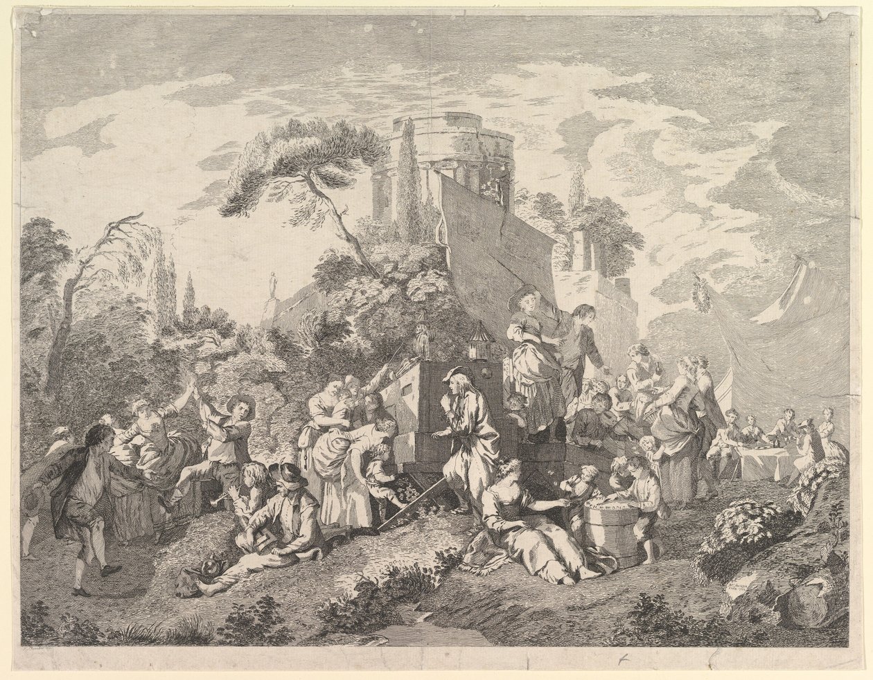 Foire de campagne, 1762 - Pierre Charles Levesque