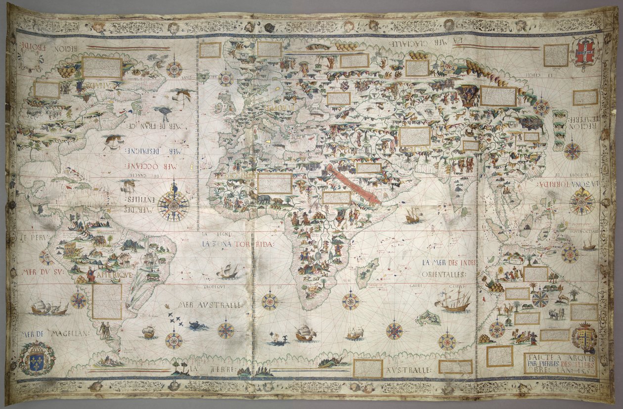 Carte du monde - Pierre Desceliers