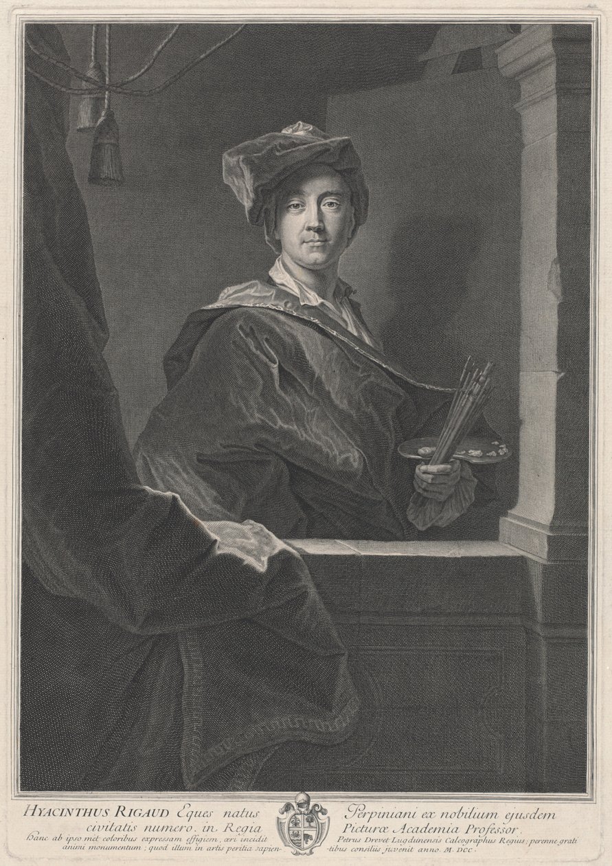 Hyacinthe Rigaud - Pierre Drevet, after Hyacinthe Rigaud