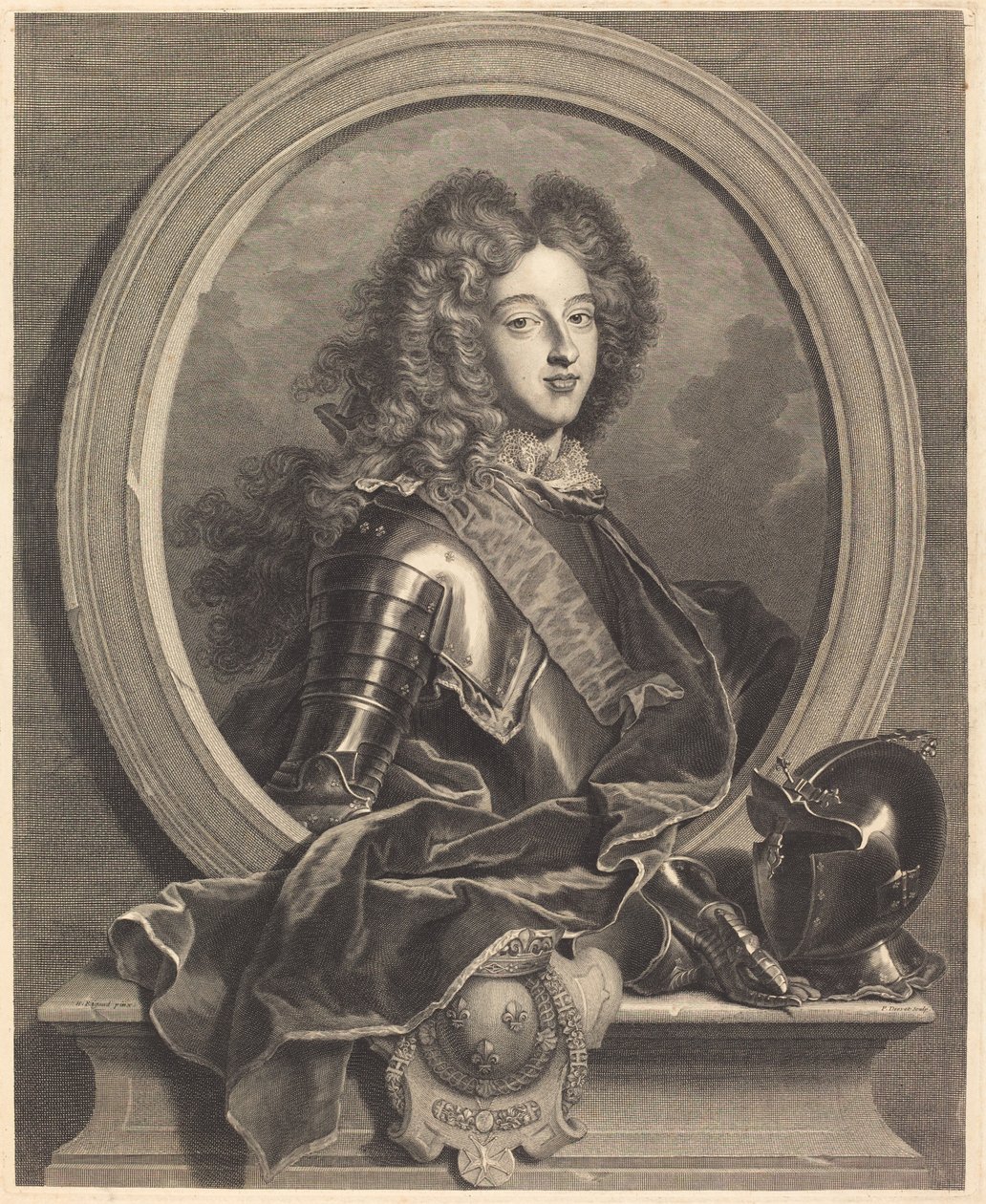 Louis de France, duc de Bourgogne - Pierre Drevet after Hyacinthe Rigaud