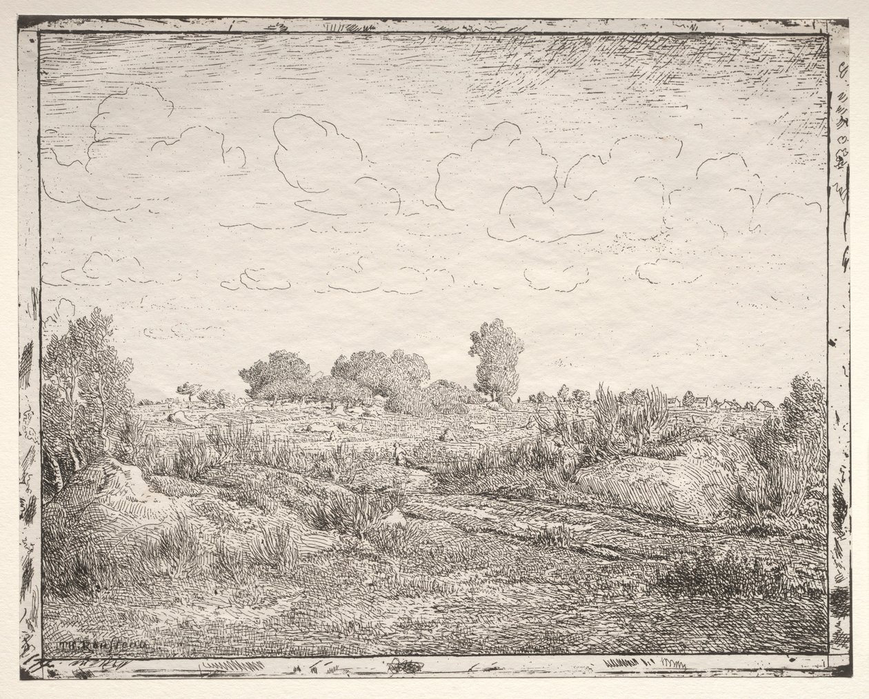 La Plaine de la Plante à Biau - Pierre Etienne Theodore Rousseau