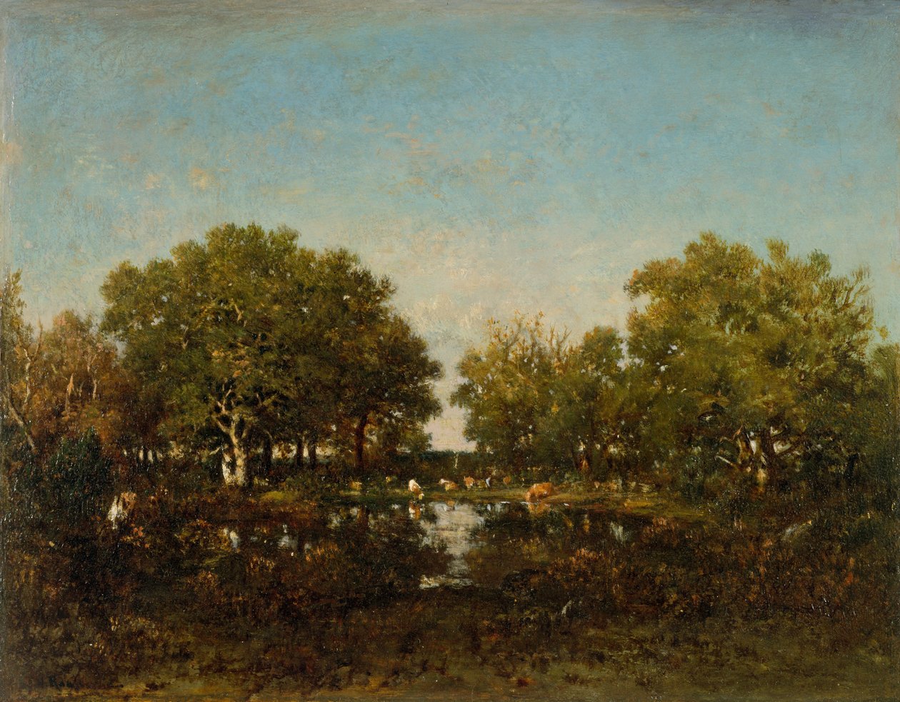 La mare Souvenir de la forêt de Chambord, 1839 - Pierre Etienne Theodore Rousseau