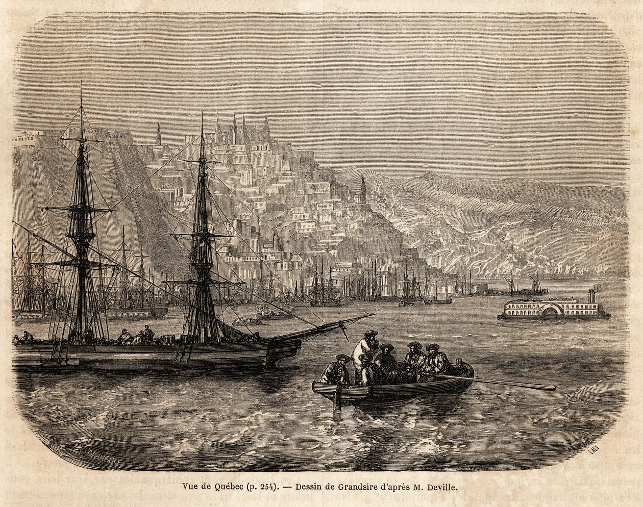 Vue de Québec - Pierre Eugene Grandsire