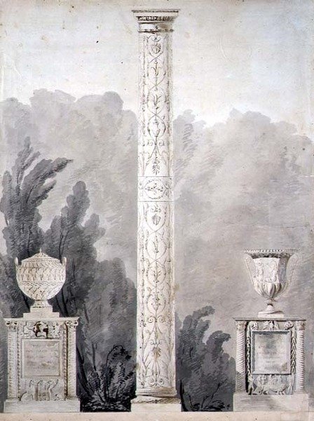Conceptions pour des monuments néoclassiques - Pierre Francois Leonard Fontaine