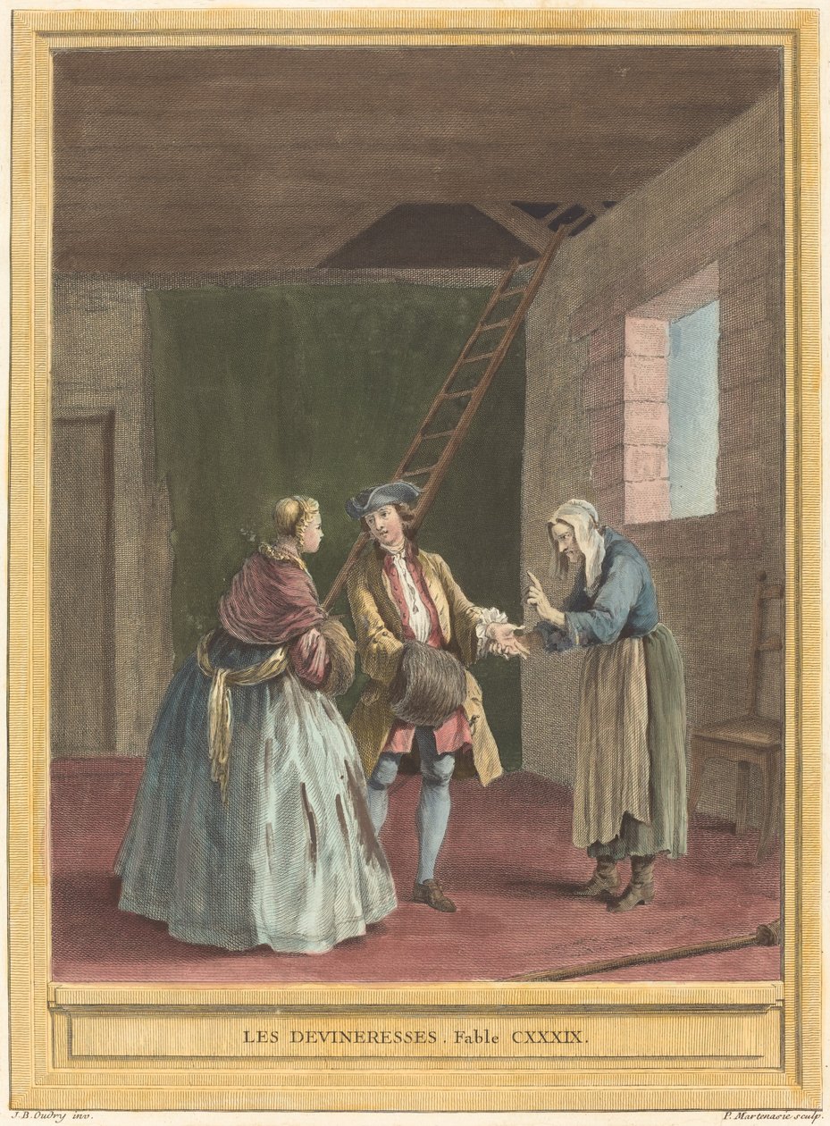 Les devineresses - Pierre Francois Martenasie after Jean Baptiste Oudry