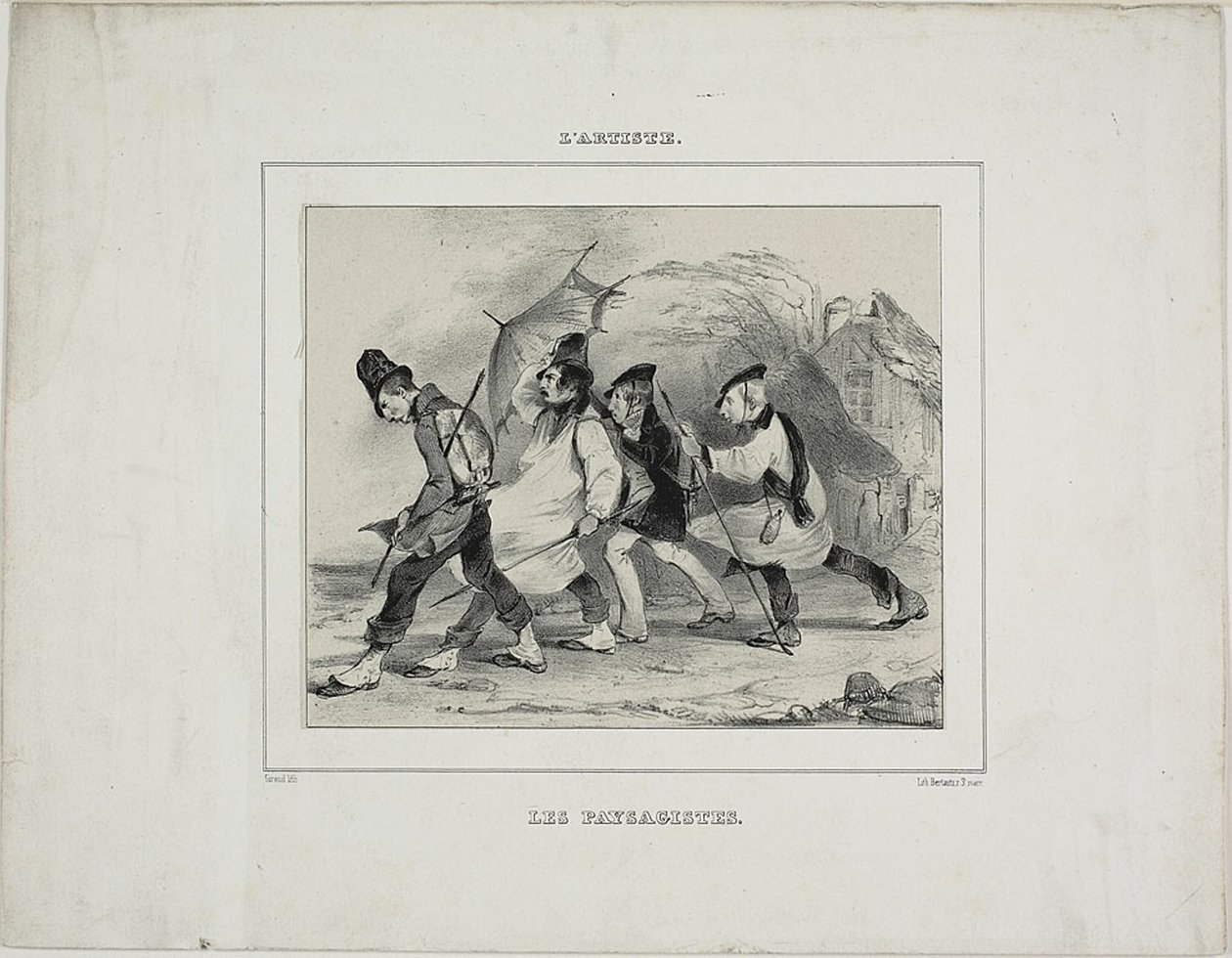 Les peintres de paysages - Pierre François Eugène Giraud