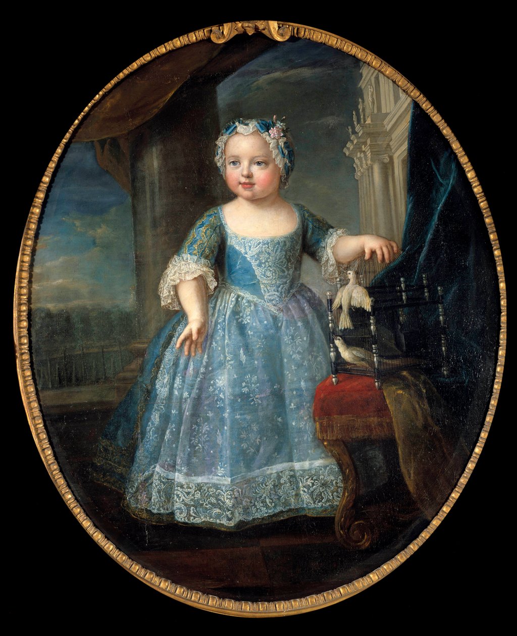 Portrait de Louise Marie de France (1728-1733) dite Madame, troisième fille de Louis XV - Pierre Gobert
