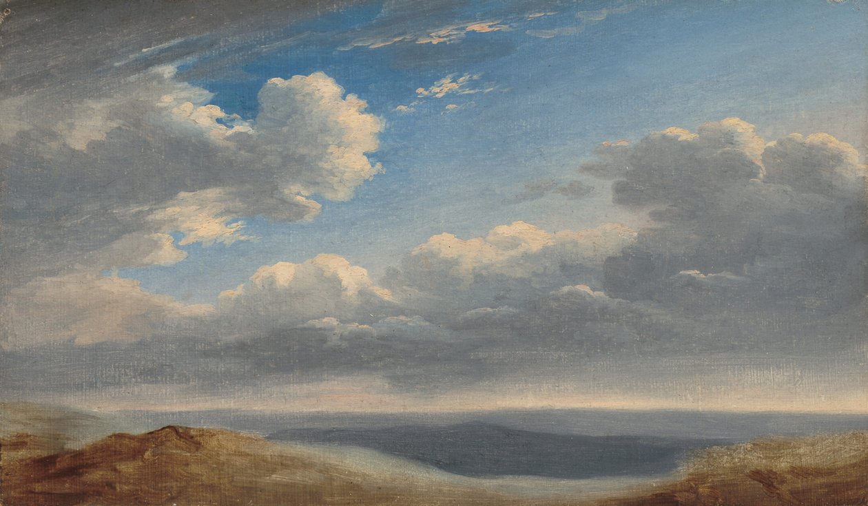 Étude de nuages sur la campagne romaine - Pierre Henri de Valenciennes