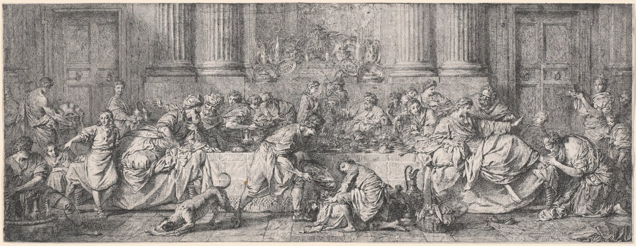 Le festin dans la maison de Simon - Pierre Hubert Subleyras