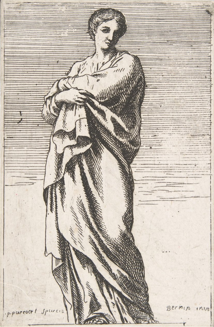 Figure féminine debout, vers 1739-40 - Pierre Ignace Parrocel