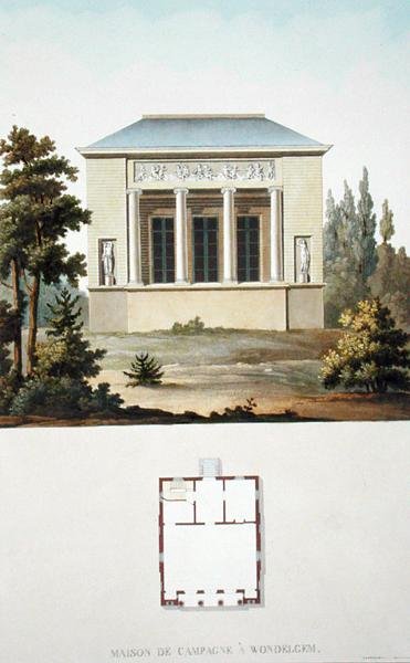 Maison de campagne à Wondelgem, du 