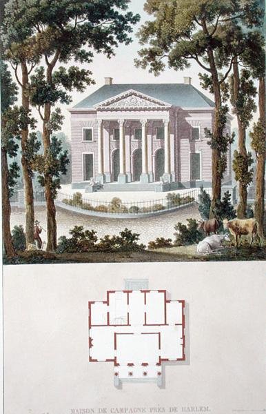 Maison de campagne près de Haarlem, Hollande, de 