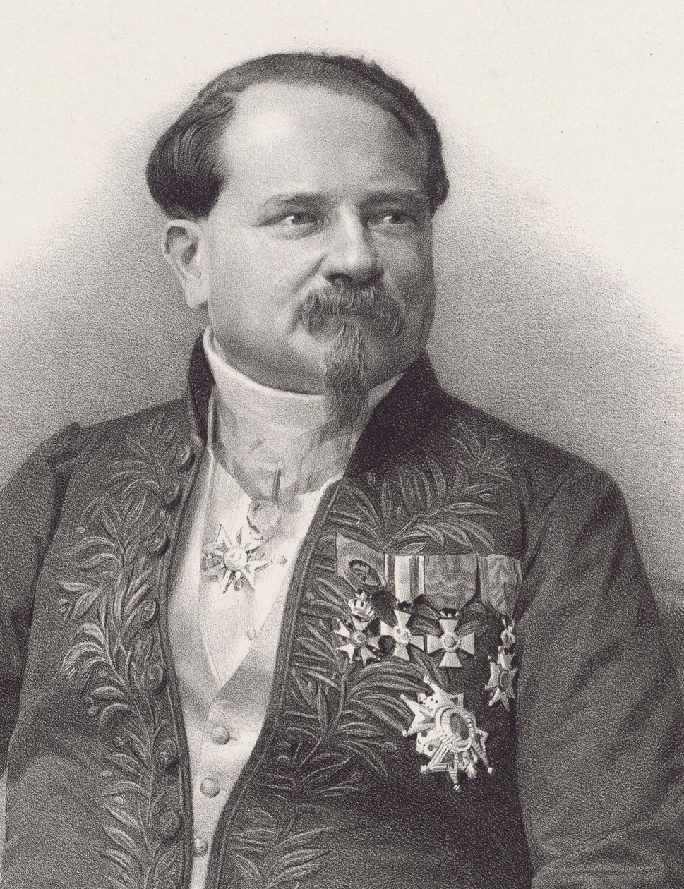 Portrait du compositeur Jean-Georges Kastner 1810-1867, 1866 - Pierre Lanith Petit