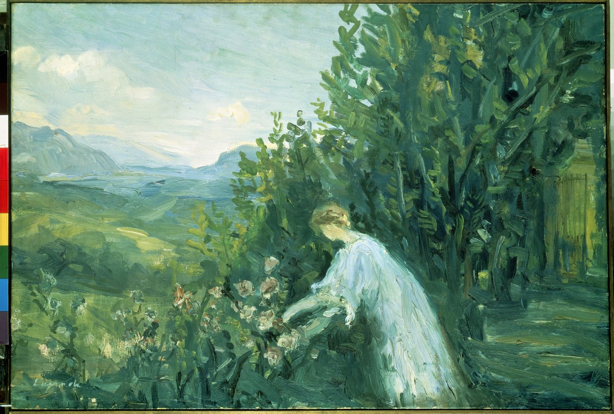 Femme dans un jardin - Pierre Laprade