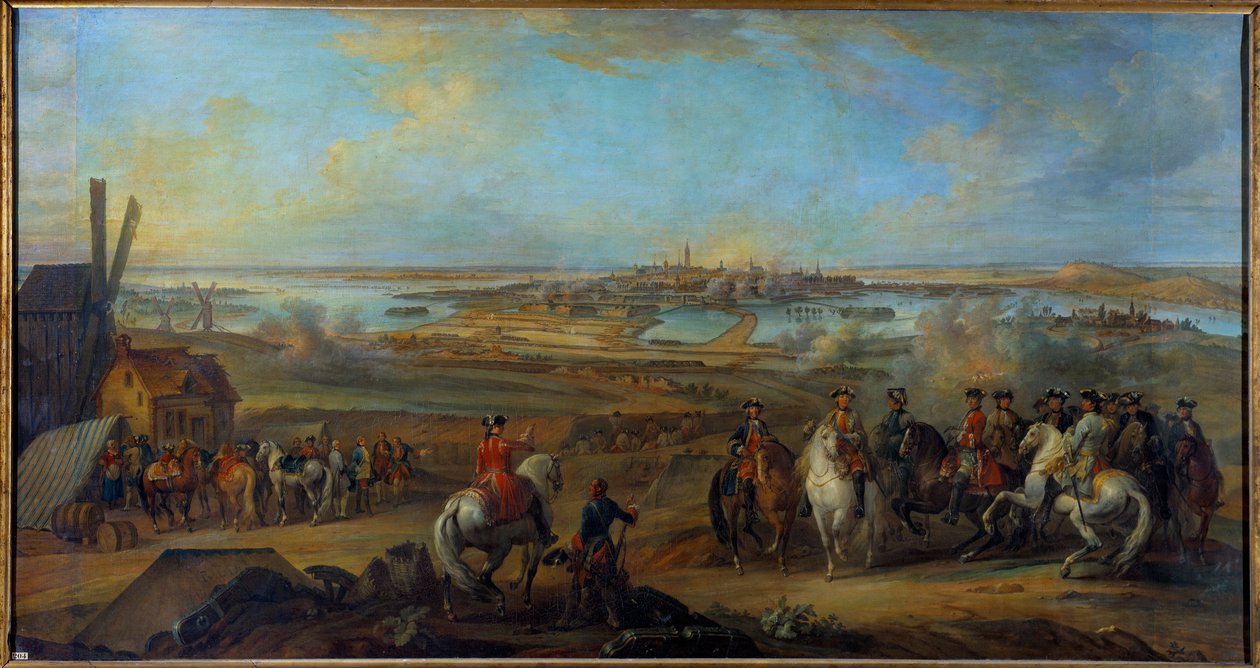 Campagne de Flandre (1745-1747) : le roi Louis XV au siège de Mons en juillet 1746 - Pierre Lenfant