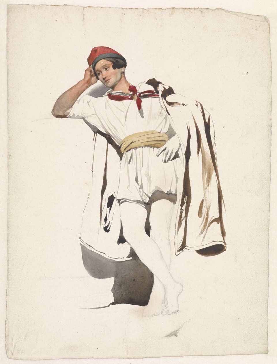 Jeune homme debout - Pierre Louis Dubourcq
