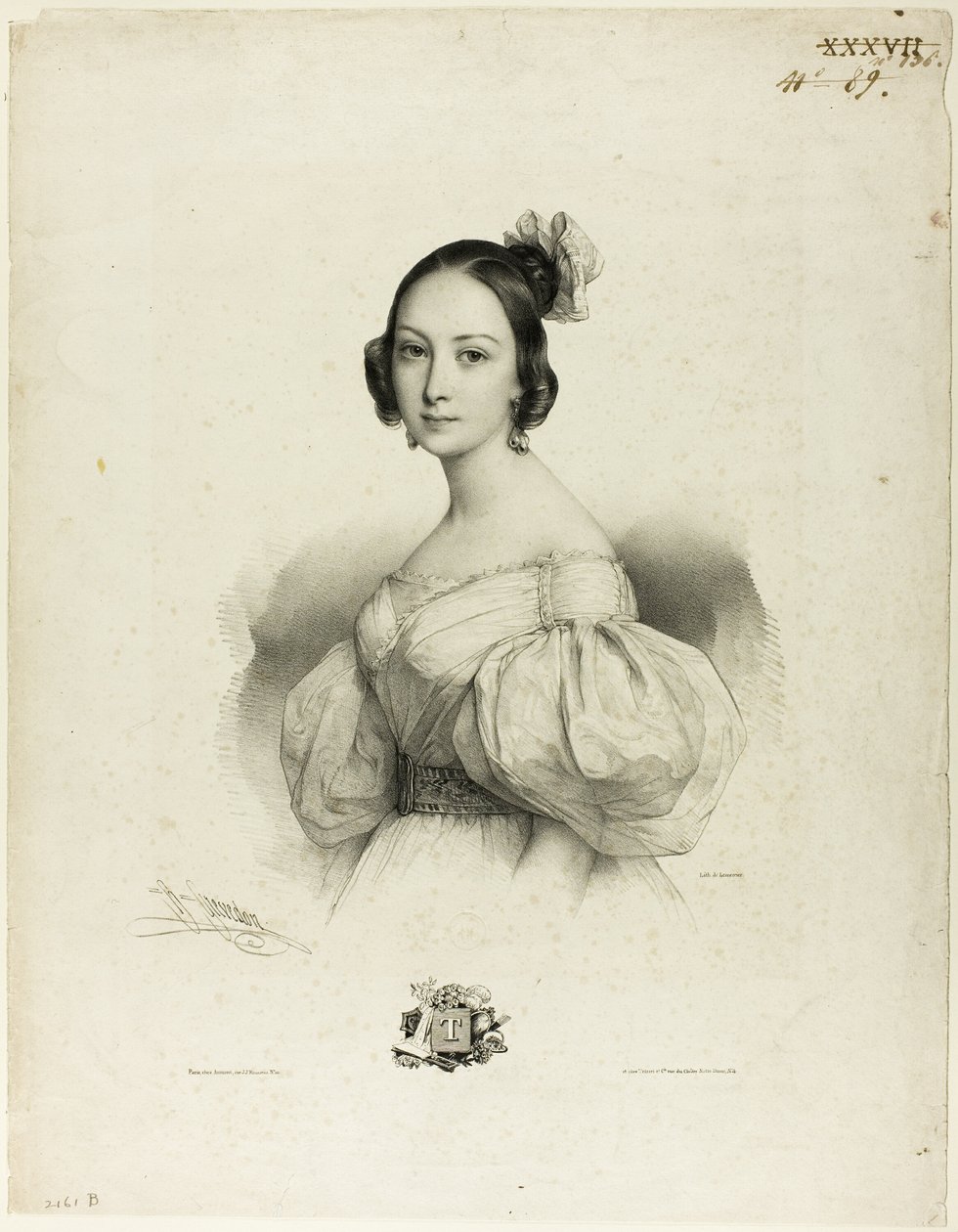La Lettre "T" du Miroir des Dames, ou nouvel alphabet français - Pierre Louis Henri Grevedon