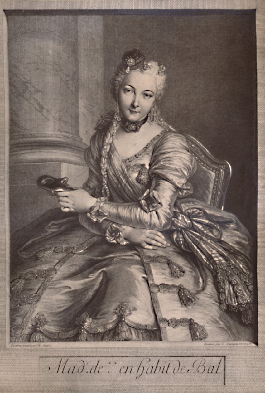 Madame de Pompadour, maîtresse du roi Louis XV de France, 18ème siècle 1894 - Pierre Louis de Surugue