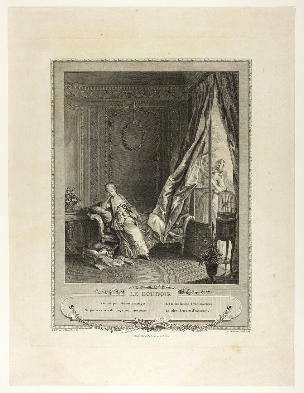 The Boudoir, from Monument du Costume Physique et Moral de la fin du Dix-huitième siècle - Pierre Maleuvre