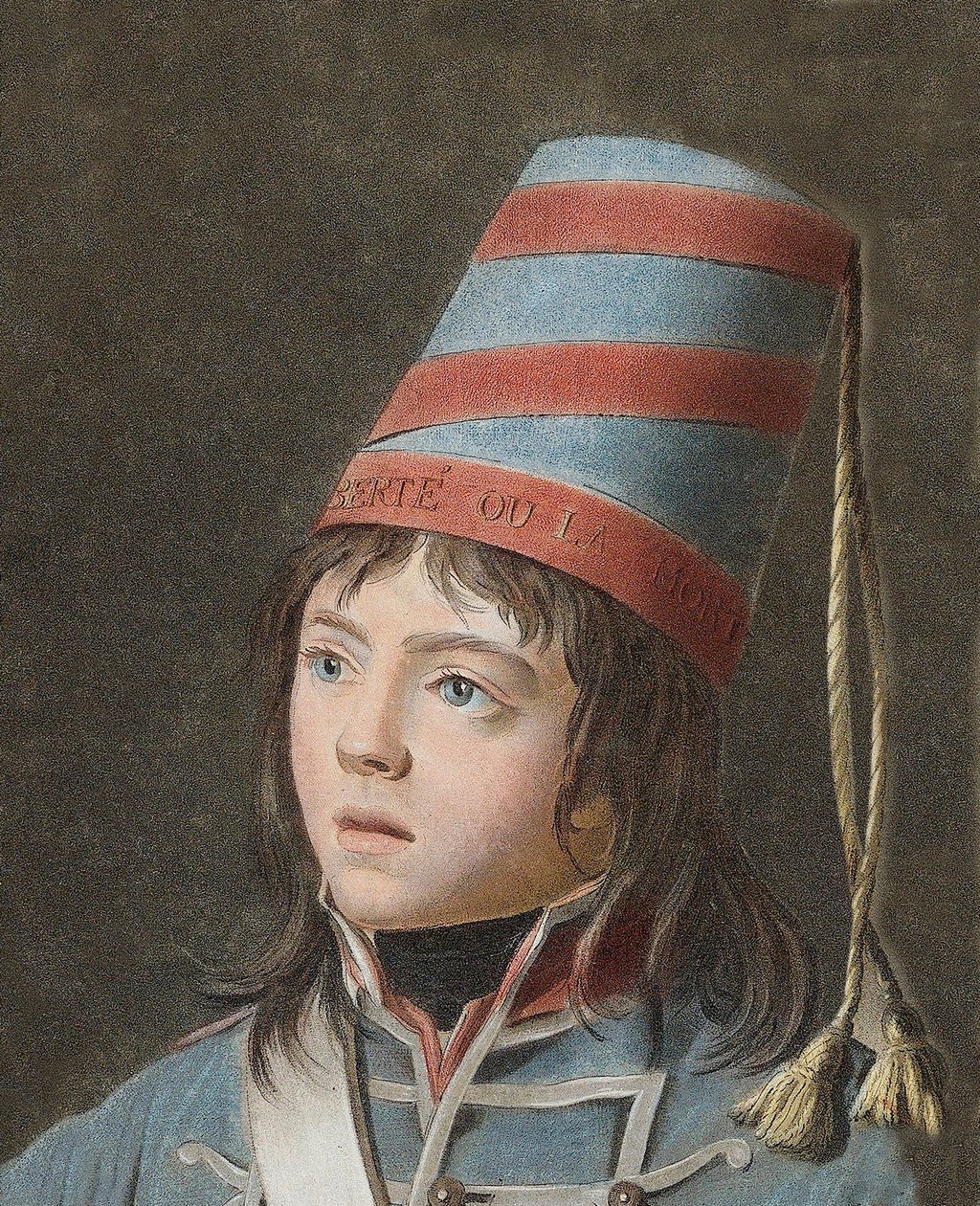 Joseph Bara (1779-1793) - Joseph Bara ou Barra (1780-1793) est un enfant héros de la Révolution française qui a combattu en Vendée pour la République. Gravure de Pierre Michel Alix (1762-1817) - Pierre Michel Alix